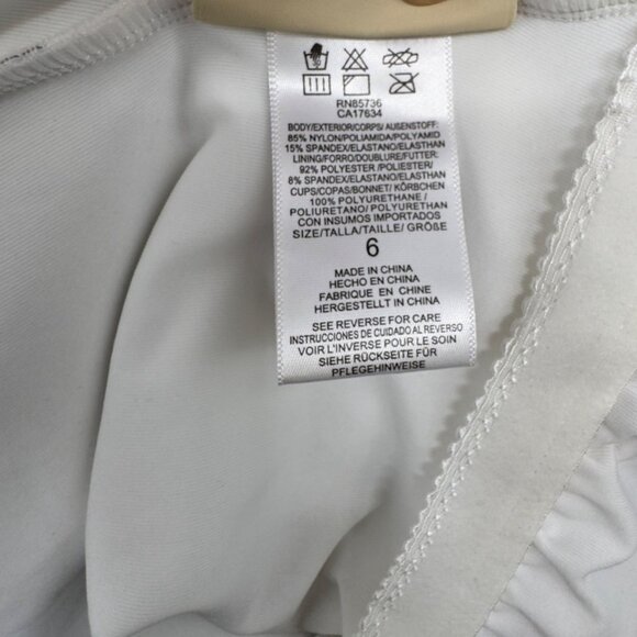 Michael Kors Womens 6 Tan Zebra Print 1 Piece Swimsuit Ladder Back Design - Picture 14 of 16